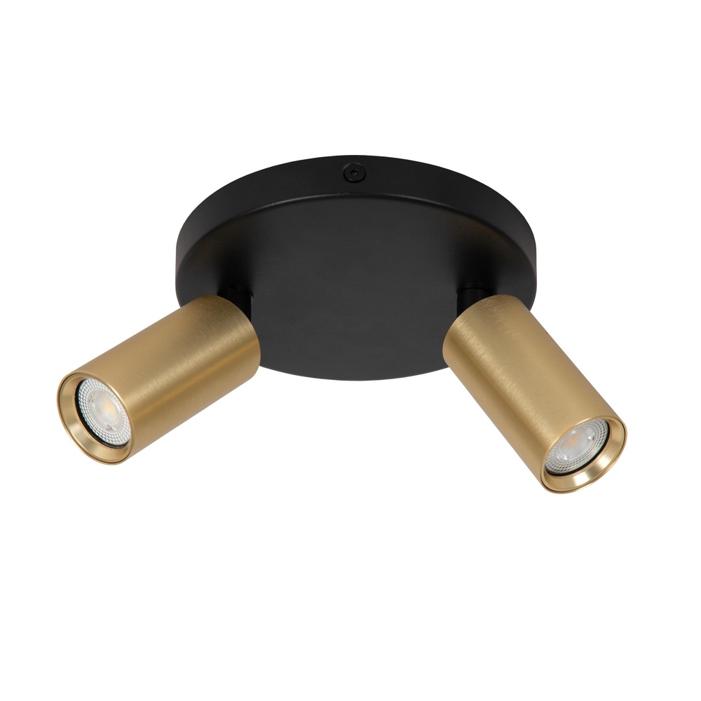 Lucide PlafondspotRitmo mini GU10 2-lichts goud - 09942/12/02